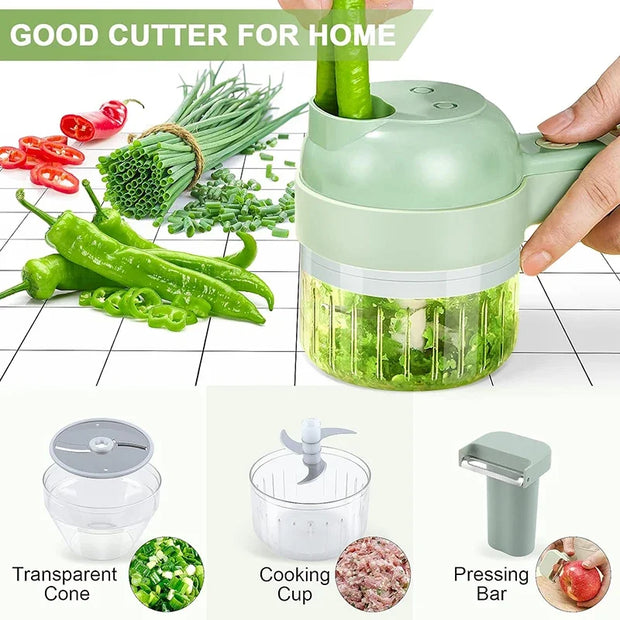 4-in-1 Electric Vegetable Chopper by Luxores